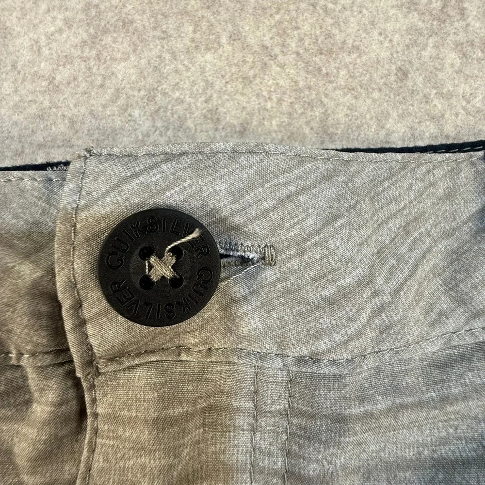 Quiksilver Mens Hybrid Walk Shorts Grey Heathered Water Land Size 40‎
